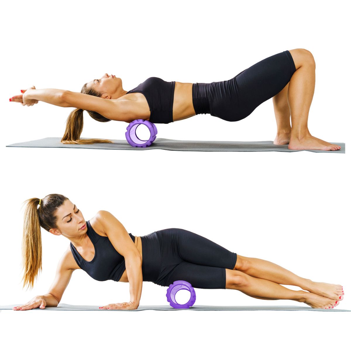 GENERICO - Rodillo Masajeador Foam Roller Yoga Pilates Recuperación