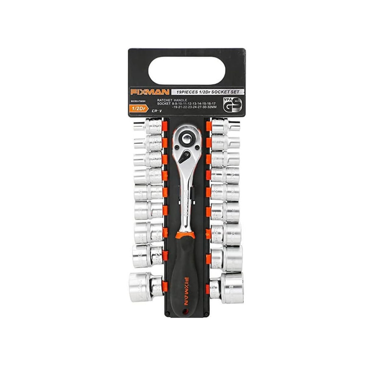 FIXMAN - Juego Dados Hexagonal [1/2''] 8-32mm 19pz Fixman