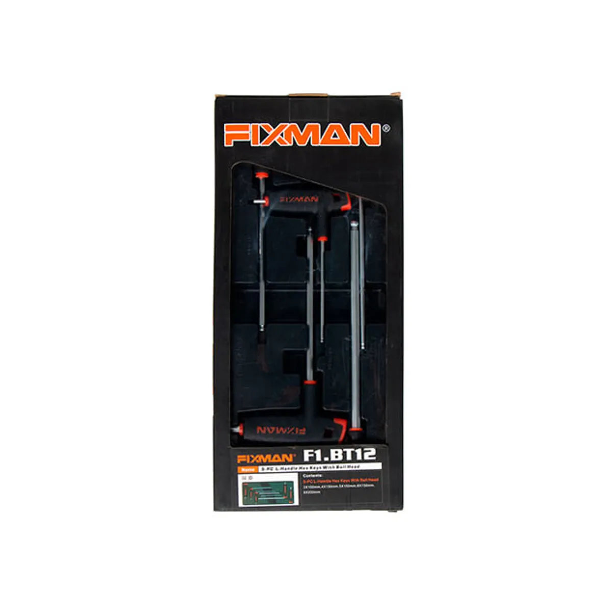 FIXMAN - Juego Llaves Allen Con Mango Hasta 10mm 5pz Fixman