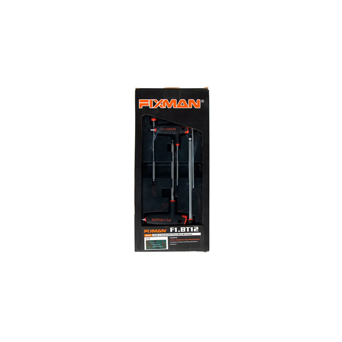 FIXMAN - Juego Llaves Allen Con Mango Hasta 10mm 5pz Fixman