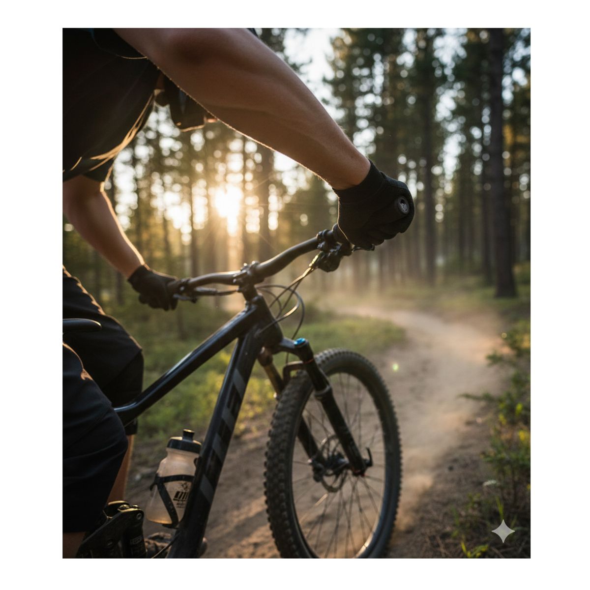 GENERICO - Puños de bicicleta mtb ergonomicos Silicona Negro