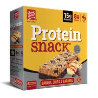 Barra de proteina Yourgoal Protein Snack - Banana Chips Caramel 5 unidades