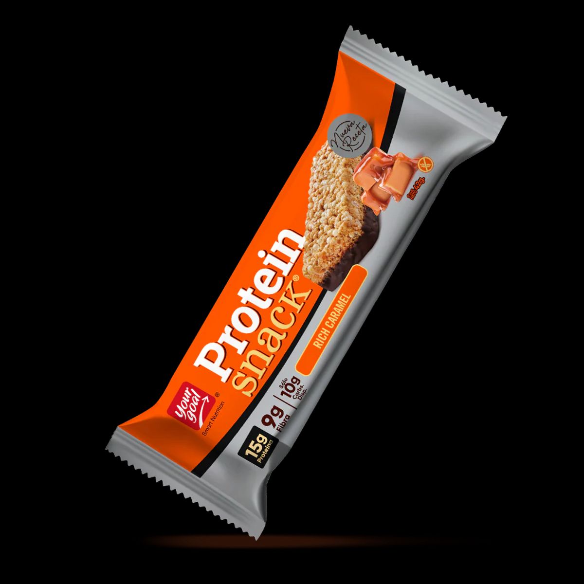 YOUR GOAL - Barra de proteina Yourgoal Protein Snack - Caramel 5 unidades