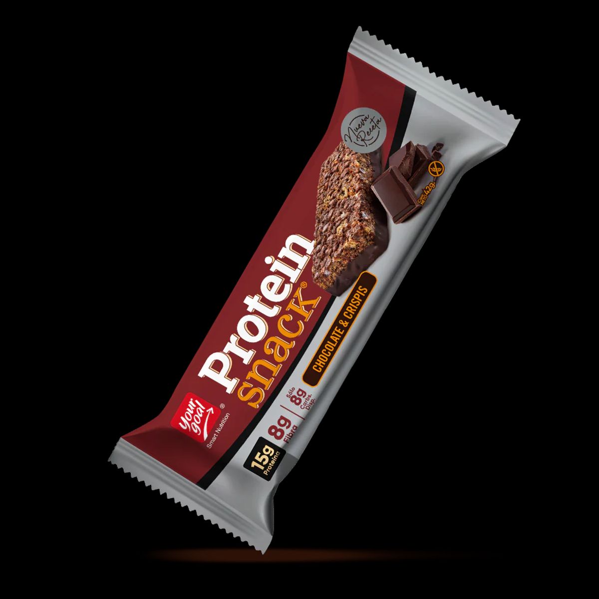 YOUR GOAL - Barra de proteina Yourgoal Protein Snack - Chocolate & Crispis 5 unidades