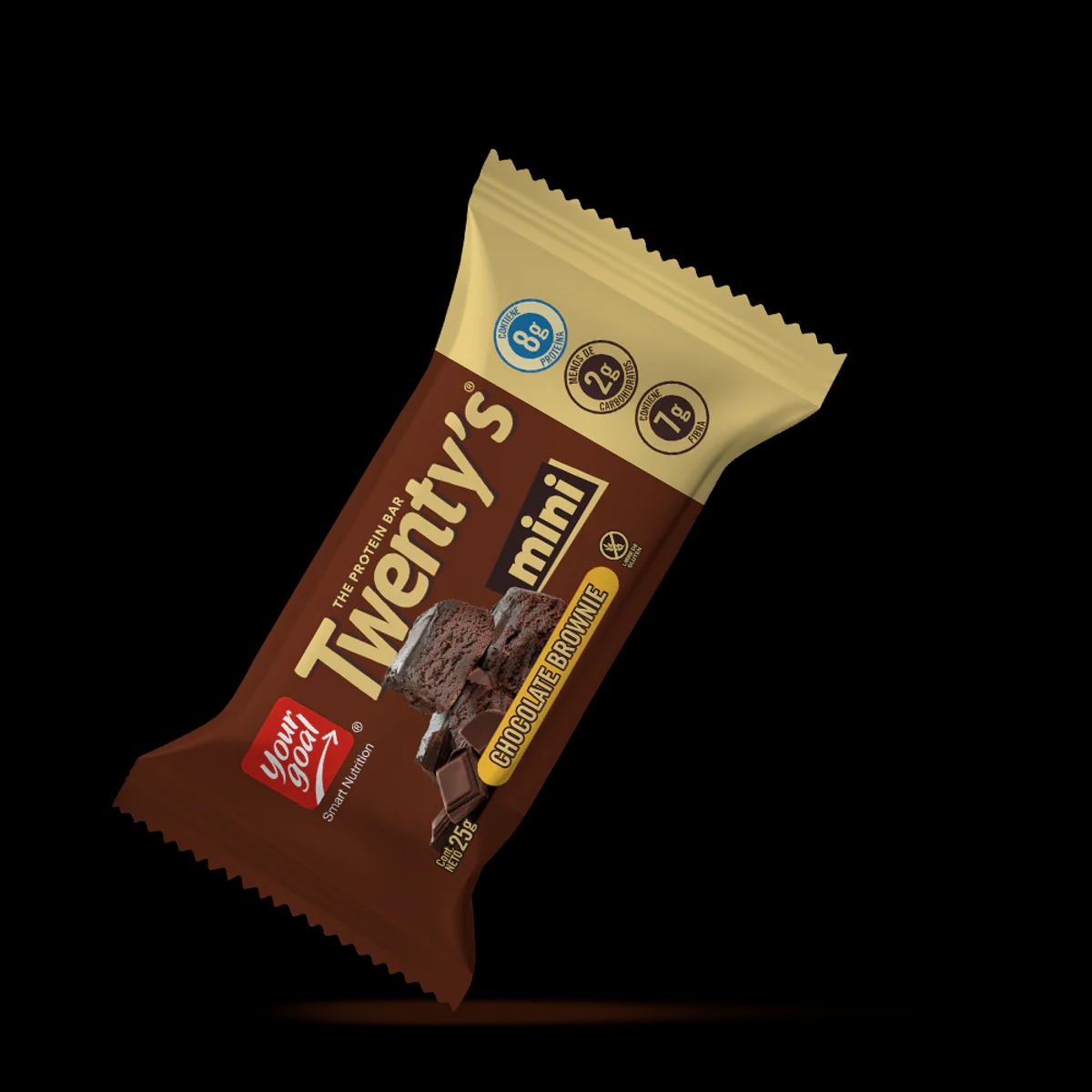 YOUR GOAL - Barra de proteina Yourgoal - Twenty Mini Chocolate Brownie 5 unidades