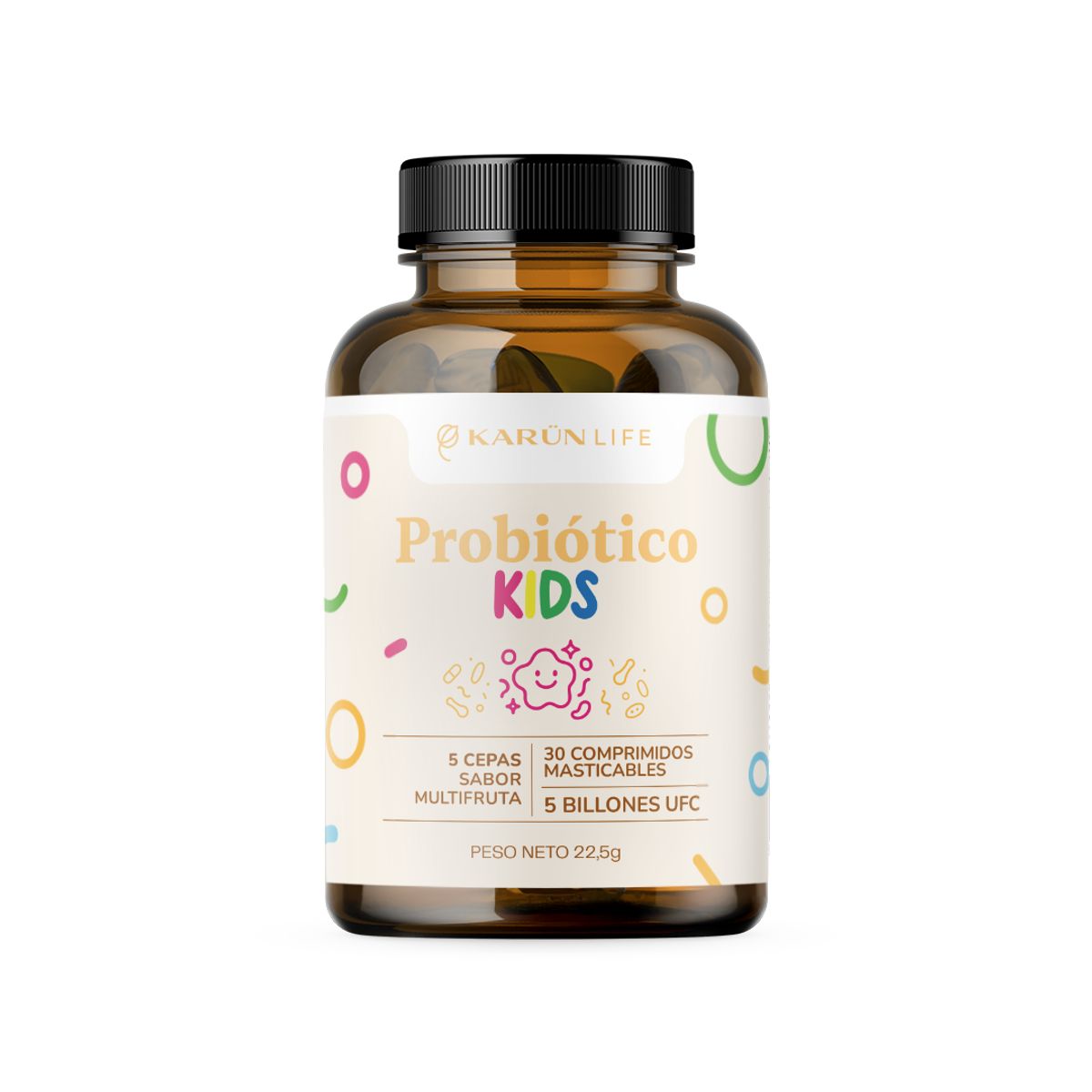 KARUNLIFE - Probiótico Kids 30 Cap Masticable Karun Life