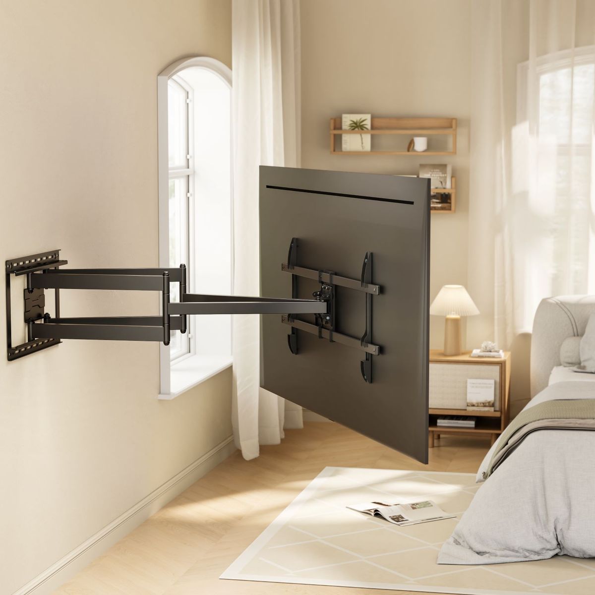 BRASFORMA - Soporte para TV con doble Brazo de 1.08m  43" a 90"  60kg - sbrp84-486XL  Brasforma