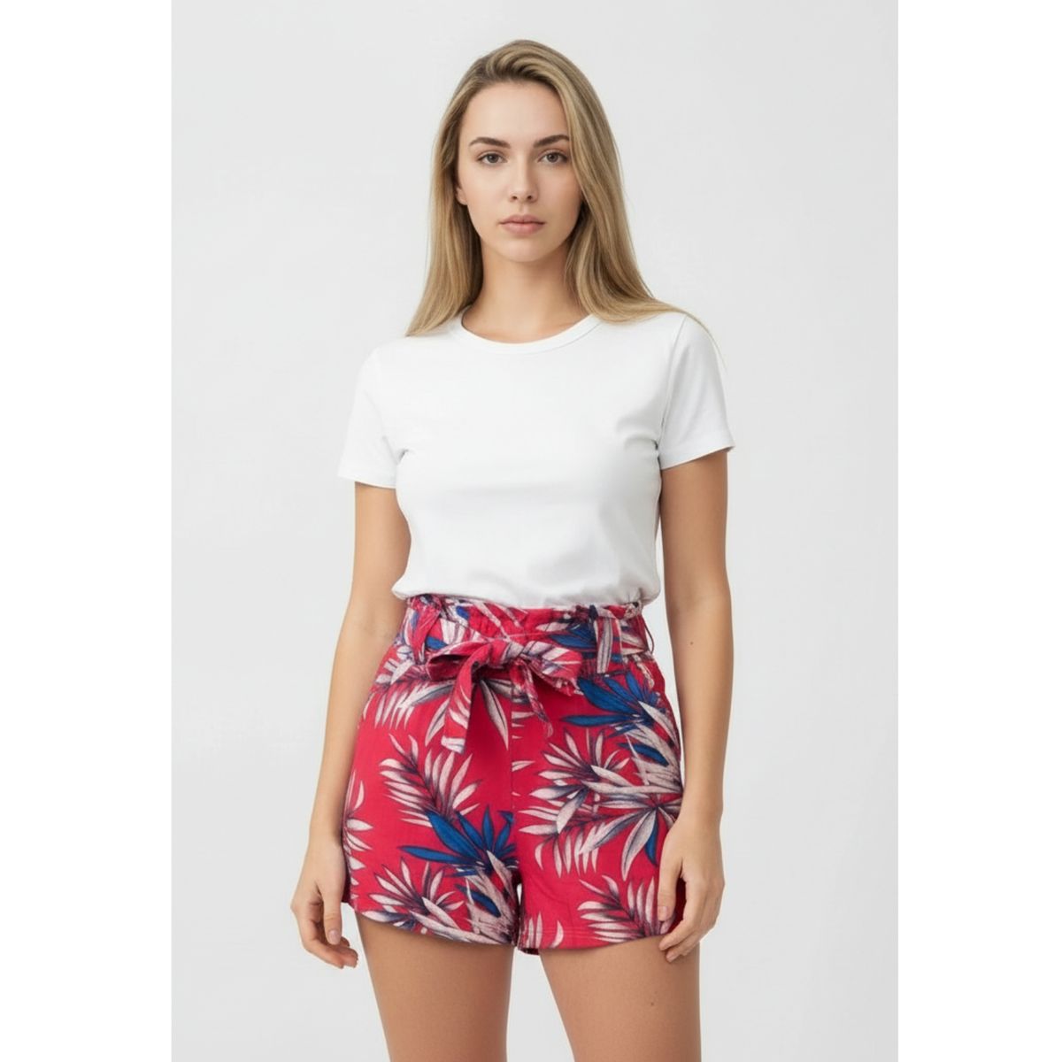 LIKE SHOP - Short Mujer Pantalón Corto Liviano Estampado Floreado primavera verano W3051