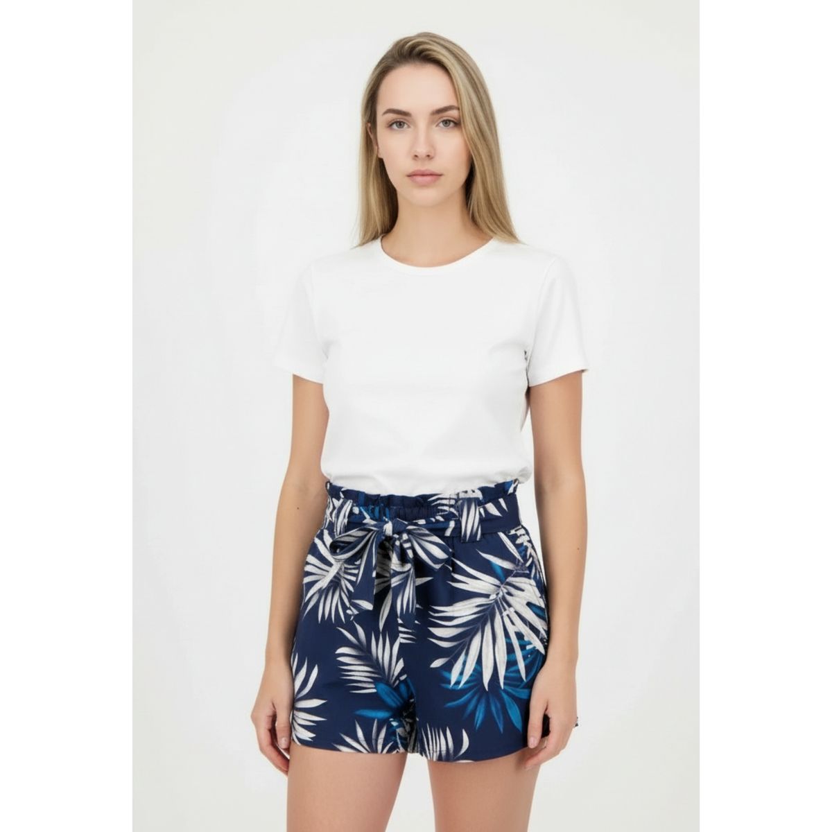 LIKE SHOP - Short Mujer Pantalón Corto Liviano Estampado Floreado primavera verano W3051