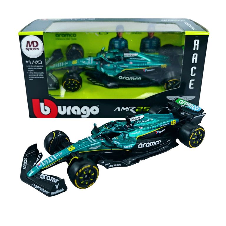 Auto F1 Aston Martin AMR25 2025 #18 Lance Stroll Caja Normal 1:43