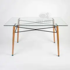 CORI CORI - Mesa Crox de Vidrio Rectangular 140x80cm