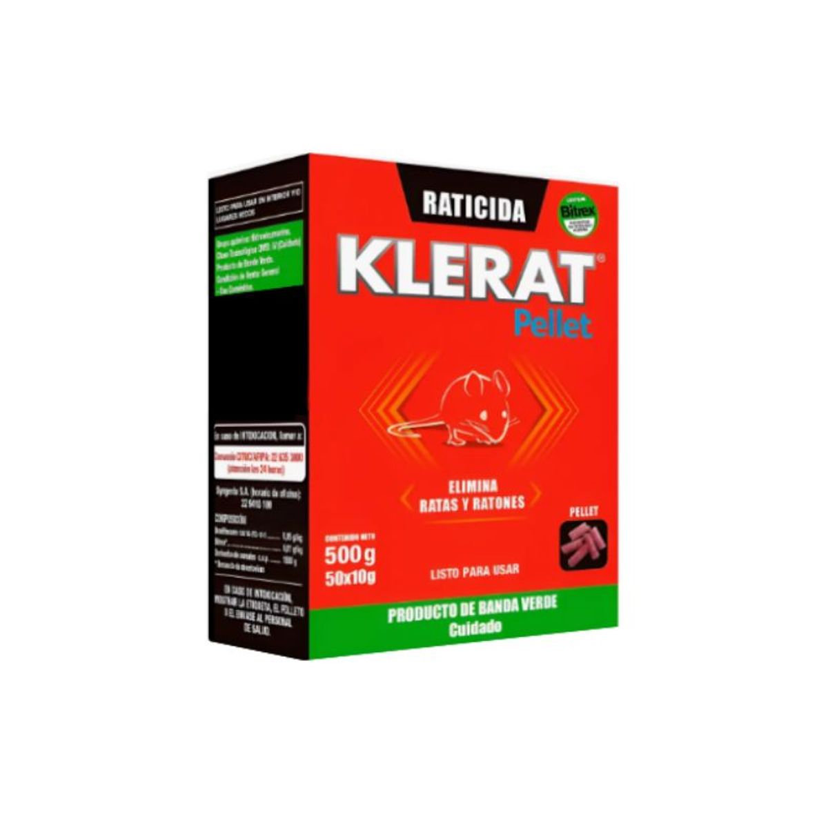 Raticida Klerat pellet 500 gr, marca KLERAT - Foto Principal