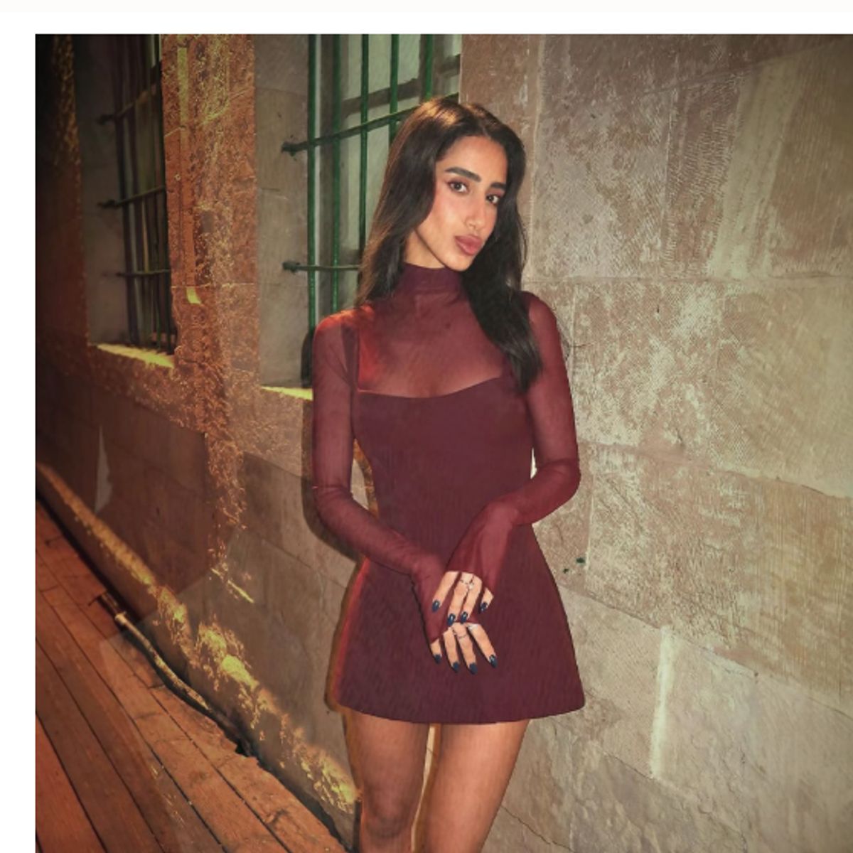 VELVET - Vestido Verona Burdeo
