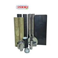 ALVASUR - Kit instalacion basica superior 80MM para Techo Hasta 4 metros