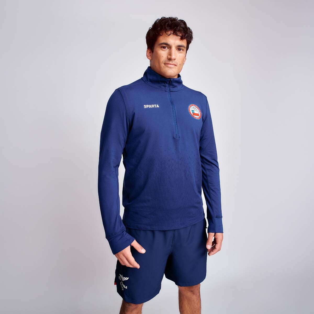 SPARTA - Polerón Entrenamiento Hombre Sparta Team Chile Quarter Zip