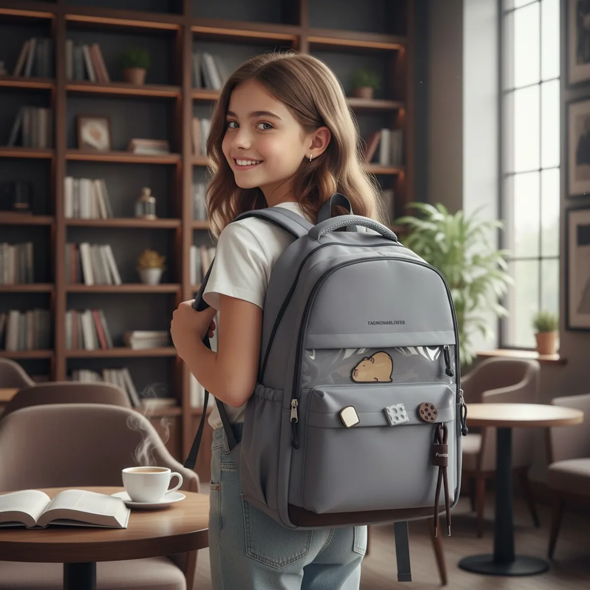 MV MOVAC - Mochila escolar Infantil Capibara 2026 para niña y niño capacidad 25L