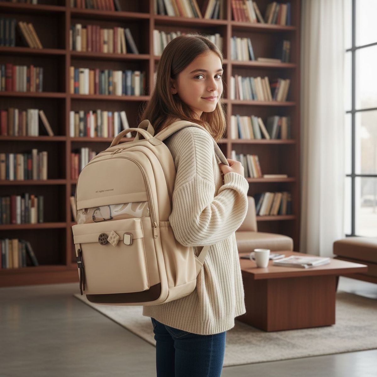 MV MOVAC - Mochila escolar Infantil Capibara 2026 para niña y niño capacidad 25L