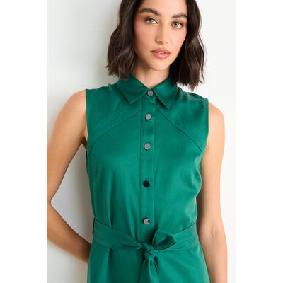 Imagen 2 del producto Vestido Liso Mujer Verde Esmeralda