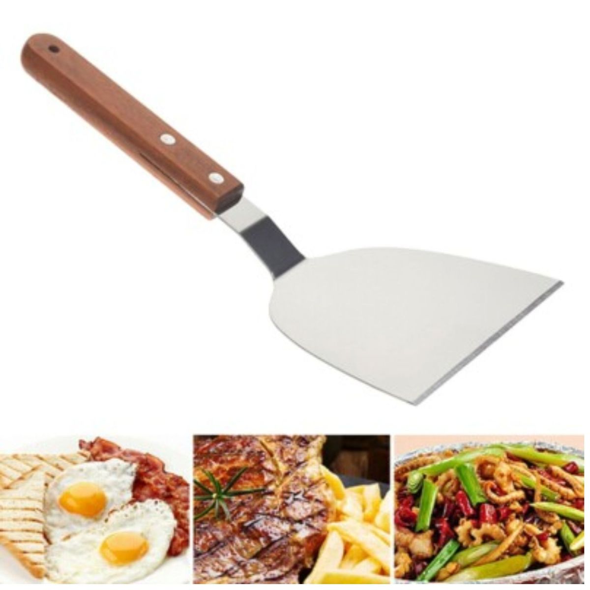GENERICO - Espatula Para Hamburguesas Parrilla Planchas 24cm