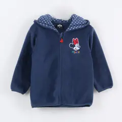 DISNEY - Polar Escolar con Gorro Niña Minnie Mouse Azul Marino