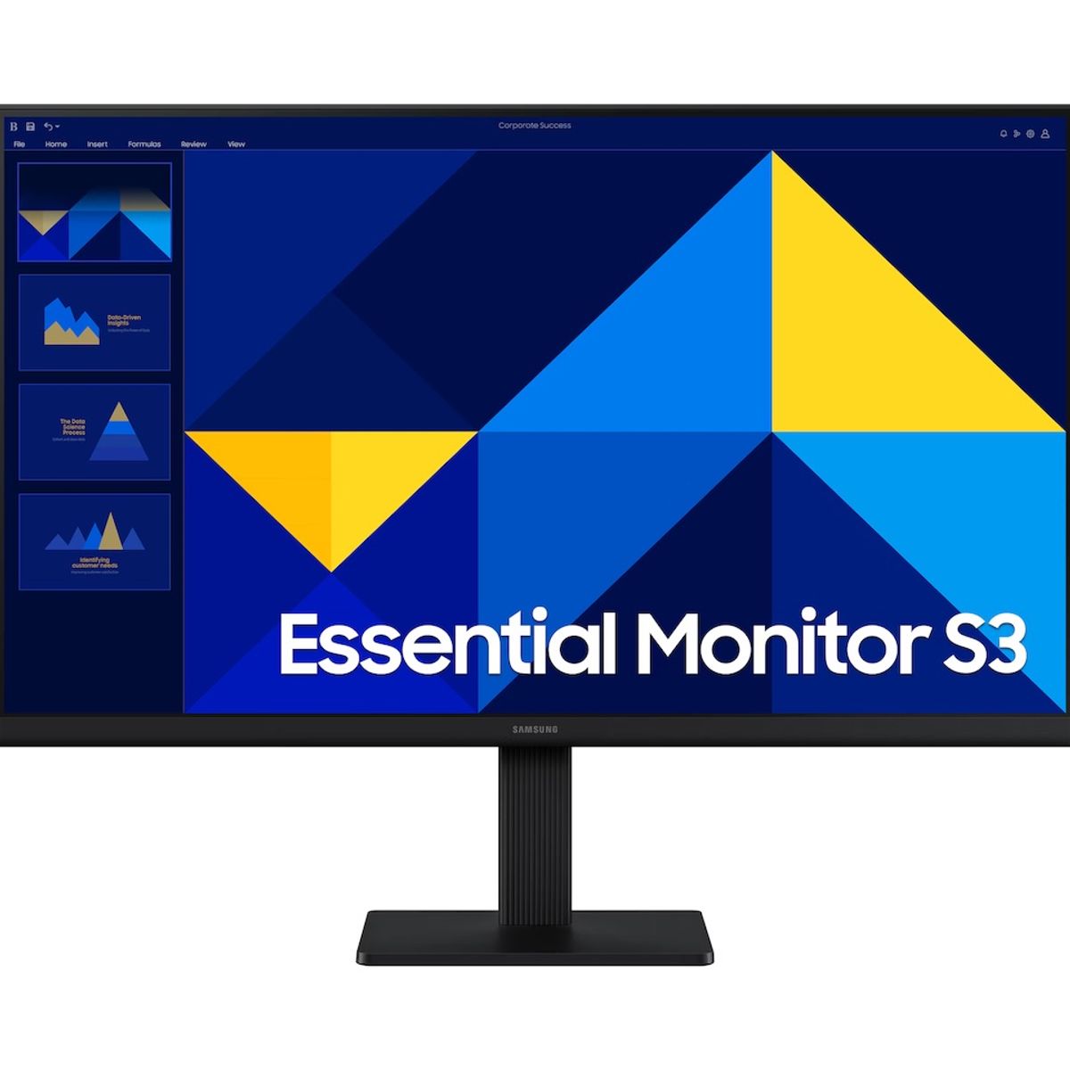 SAMSUNG - Monitor Samsung LS24D300GALXZS 24” Full HD IPS 100 Hz