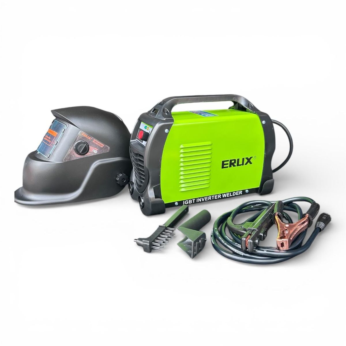 ERUX - Soldadora Verde Erux 250 Amp Para Mascara Fotosensible