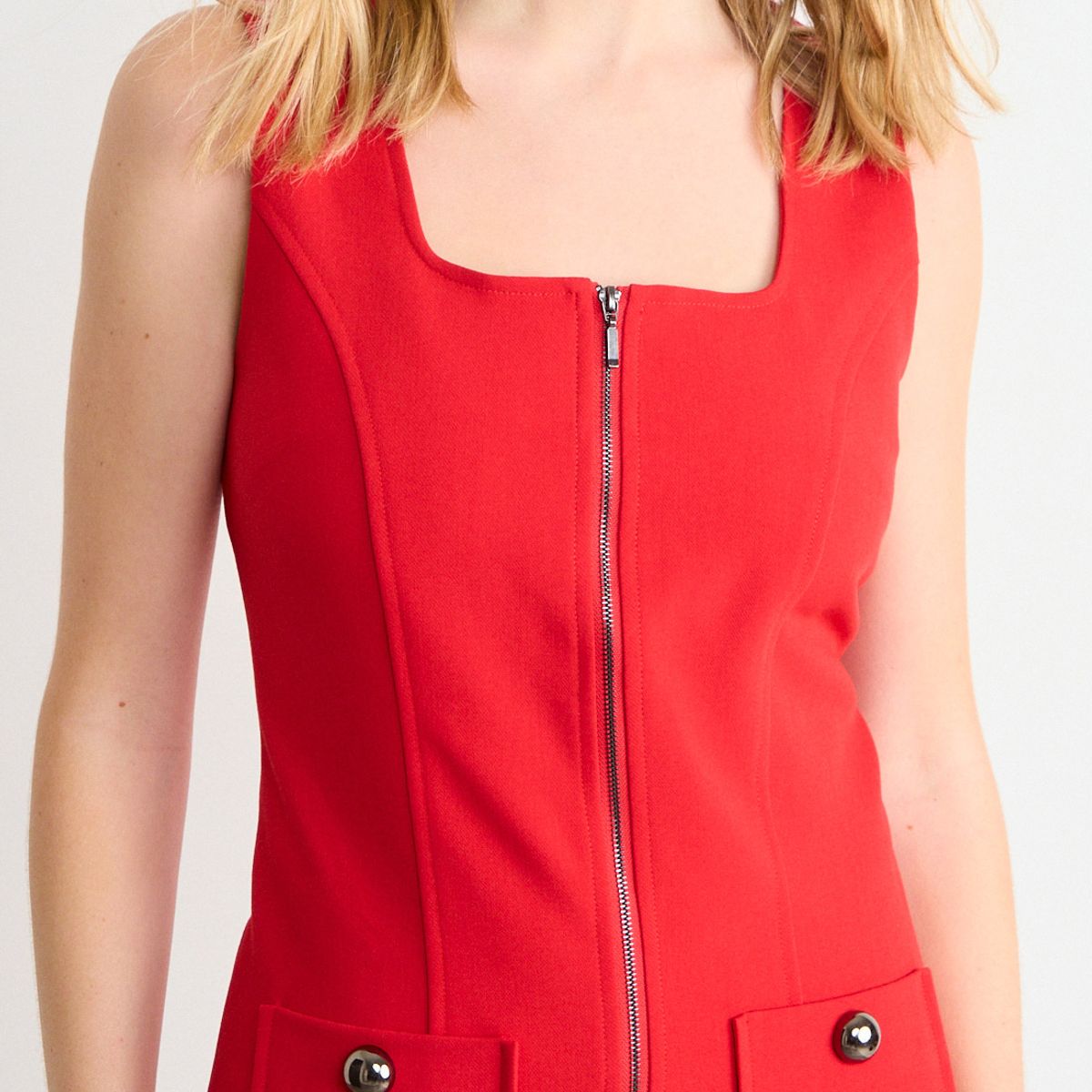 IO - Vestido Liso Mujer Rojo Io