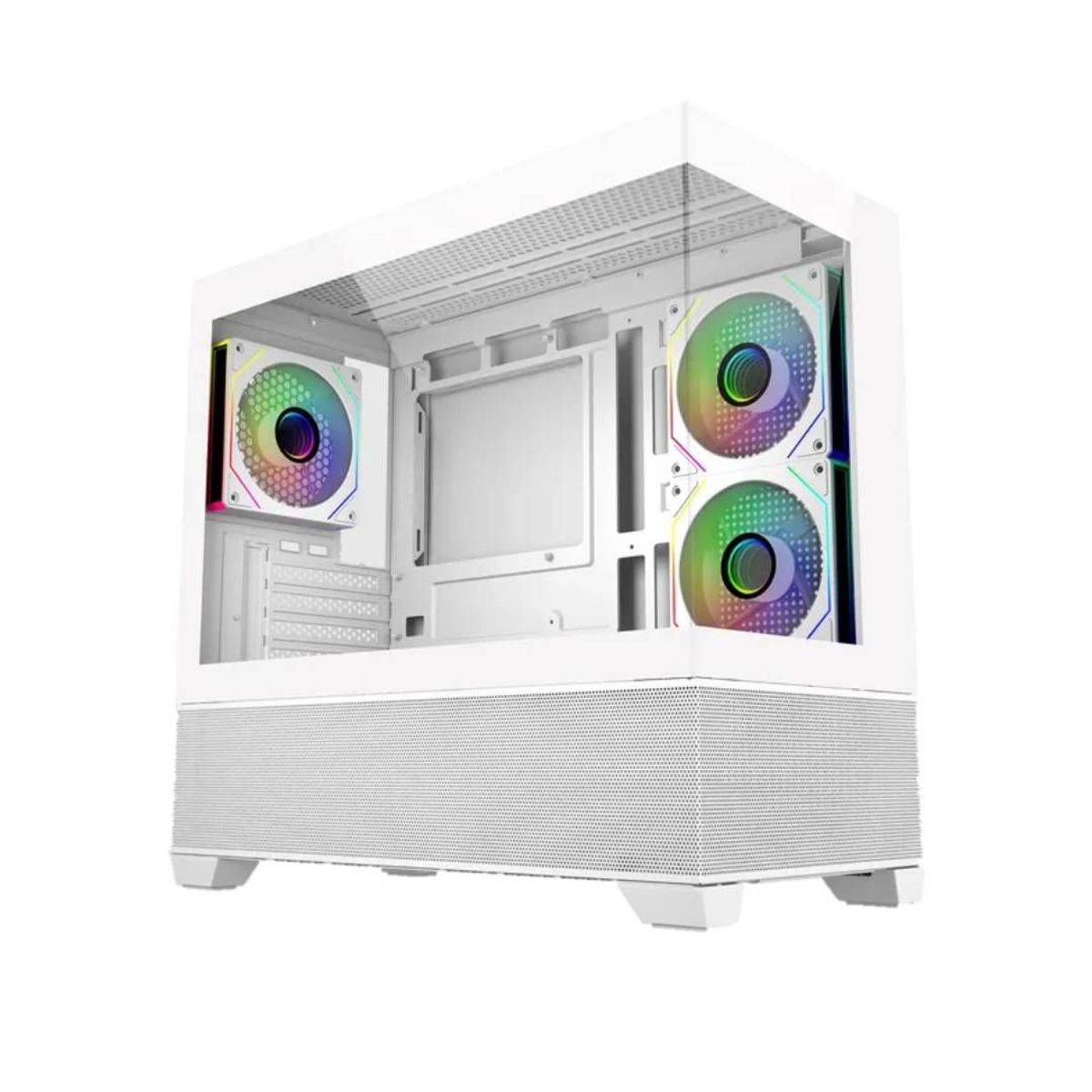 COOLER MASTER - Gabinete Cooler Master Elite 490, Micro ATX, Mini-ITX Blanco