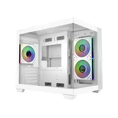 COOLER MASTER - Gabinete Elite 481 Wood m-ATX, m-ITX Blanco