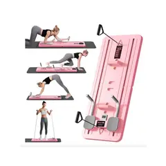 GENERICO - Tabla De Pilates Set De Pilates Reformer Multiusos Color Rosado