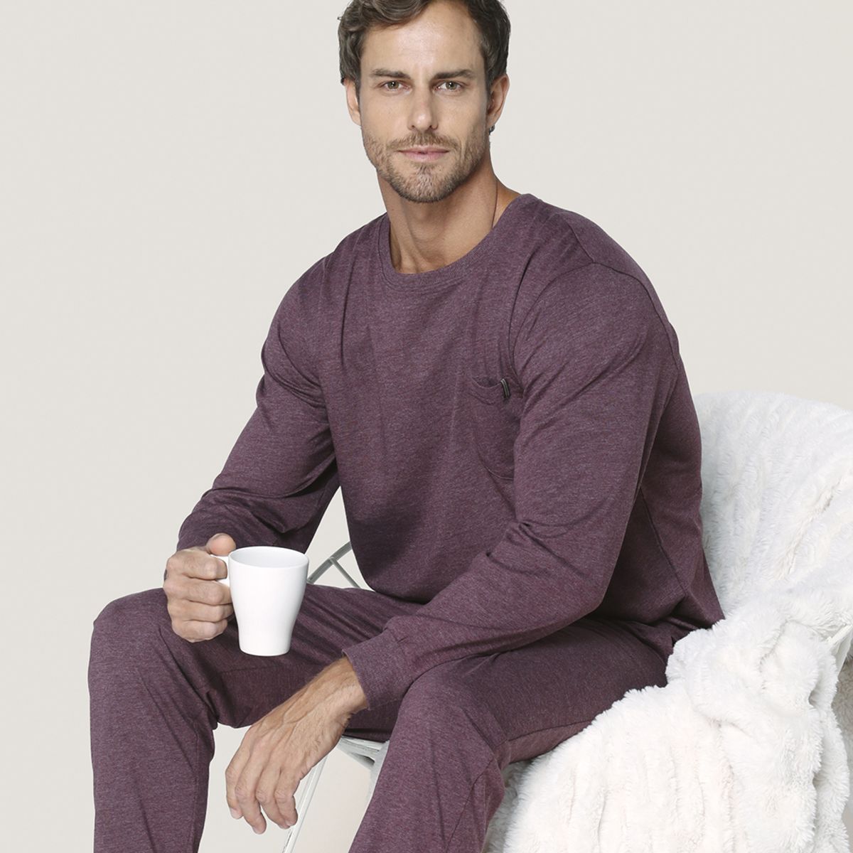 LADY GENNY - Pijama Cotton Masculino - Comodidad Perfecta