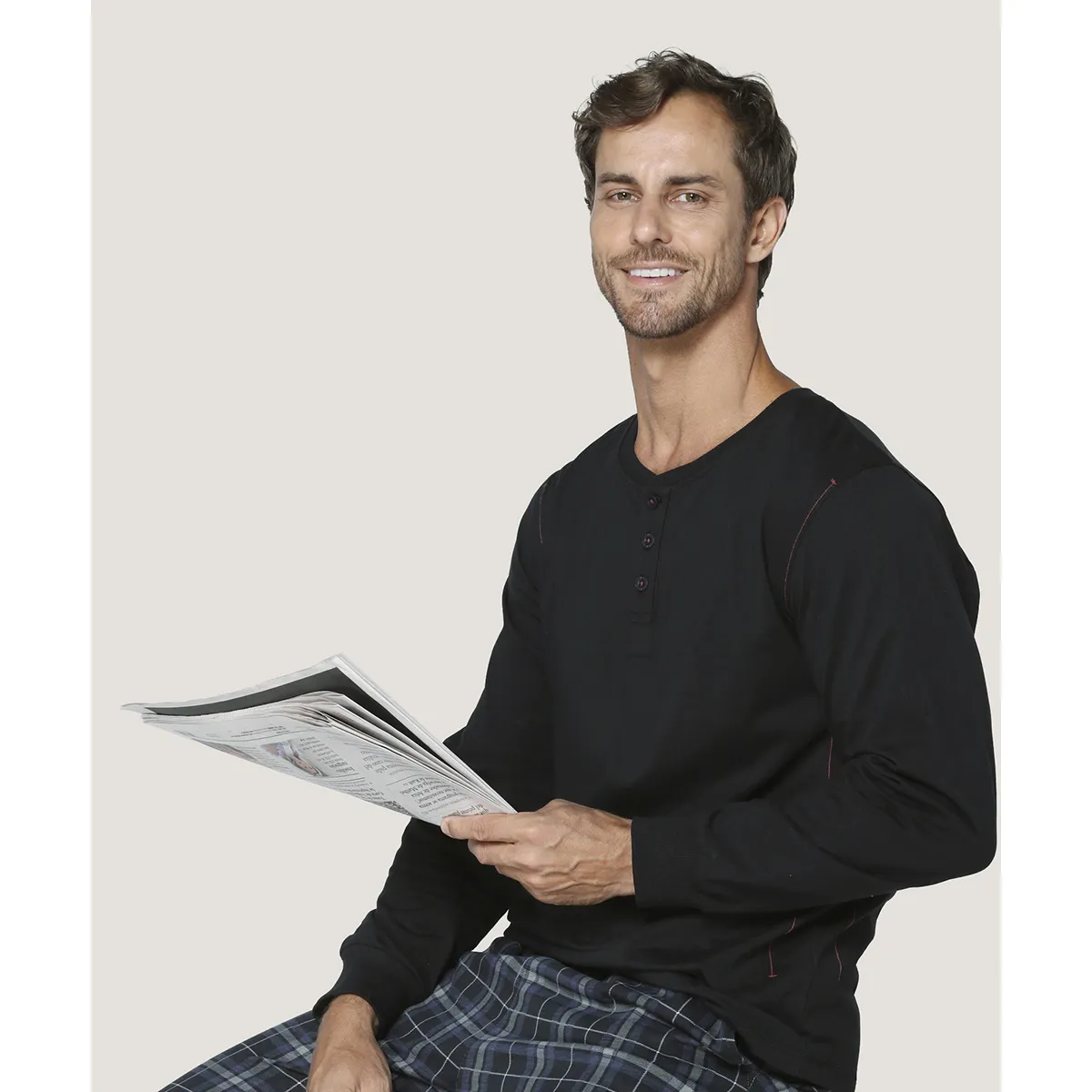LADY GENNY - Pijama Cotton Hombre - Comodidad Y Estilo Lady Genny