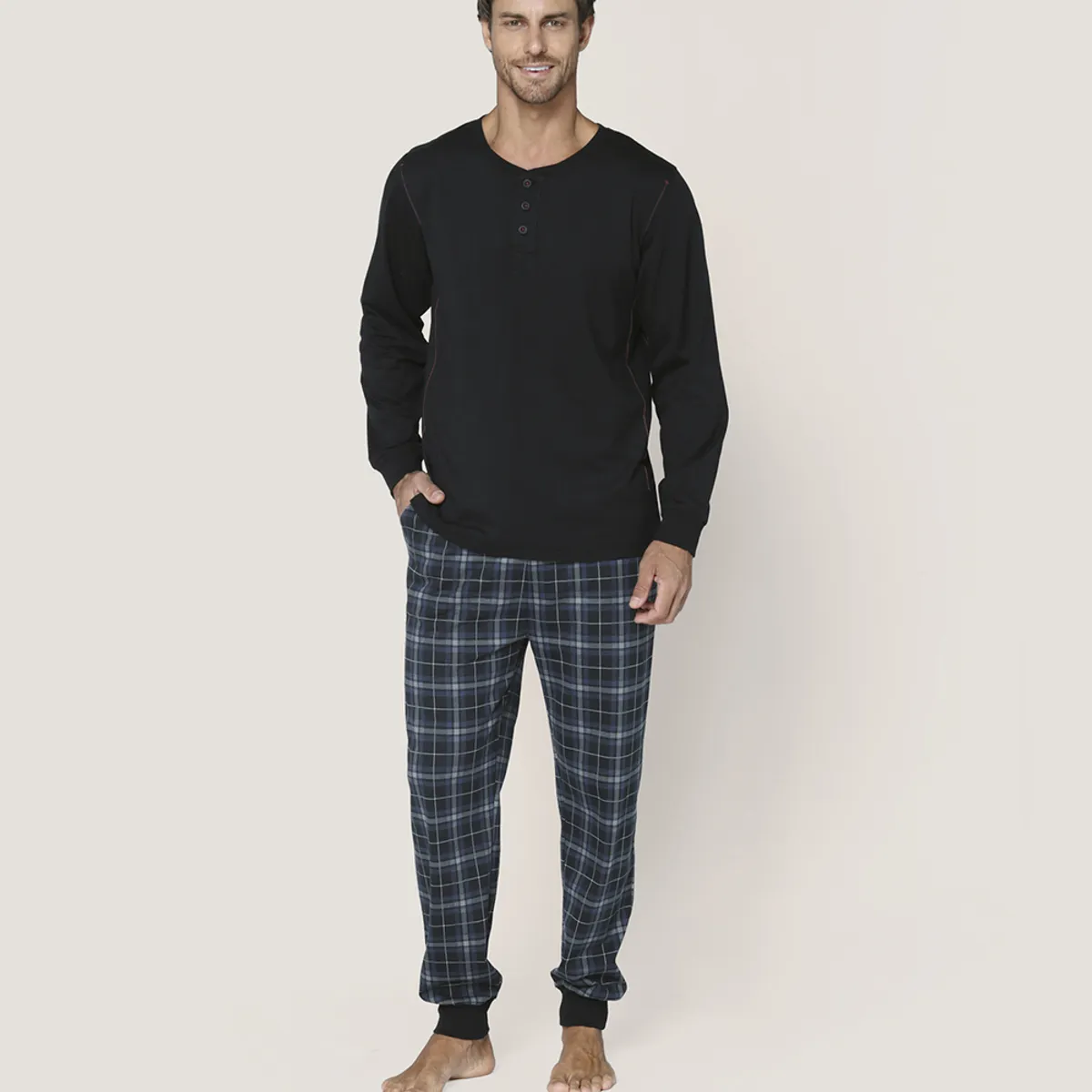 LADY GENNY - Pijama Cotton Hombre - Comodidad Y Estilo Lady Genny