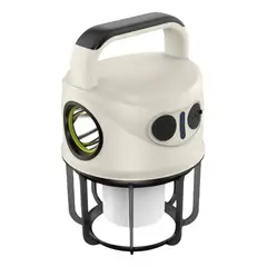 GENERICO - Linterna Solar Recargable Usb Faro Led Luz Blanca Blanco