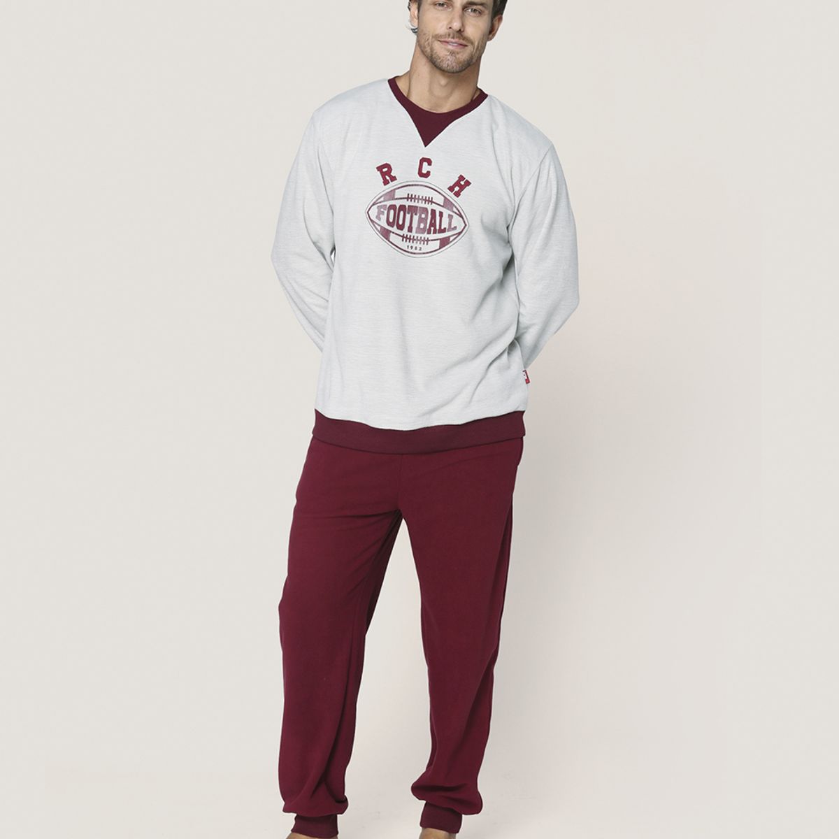 LADY GENNY - Pijama Micropolar Hombre - Comodidad Y Estilo Lady Genny