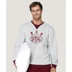 LADY GENNY - Pijama Micropolar Hombre - Comodidad Y Estilo