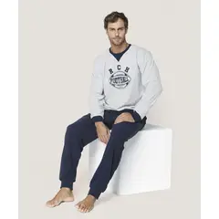 LADY GENNY - Pijama Micropolar Hombre - Comodidad Y Estilo
