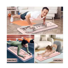 GENERICO - Tabla De Pilates Set De Pilates Reformer Multiusos Color Rosado