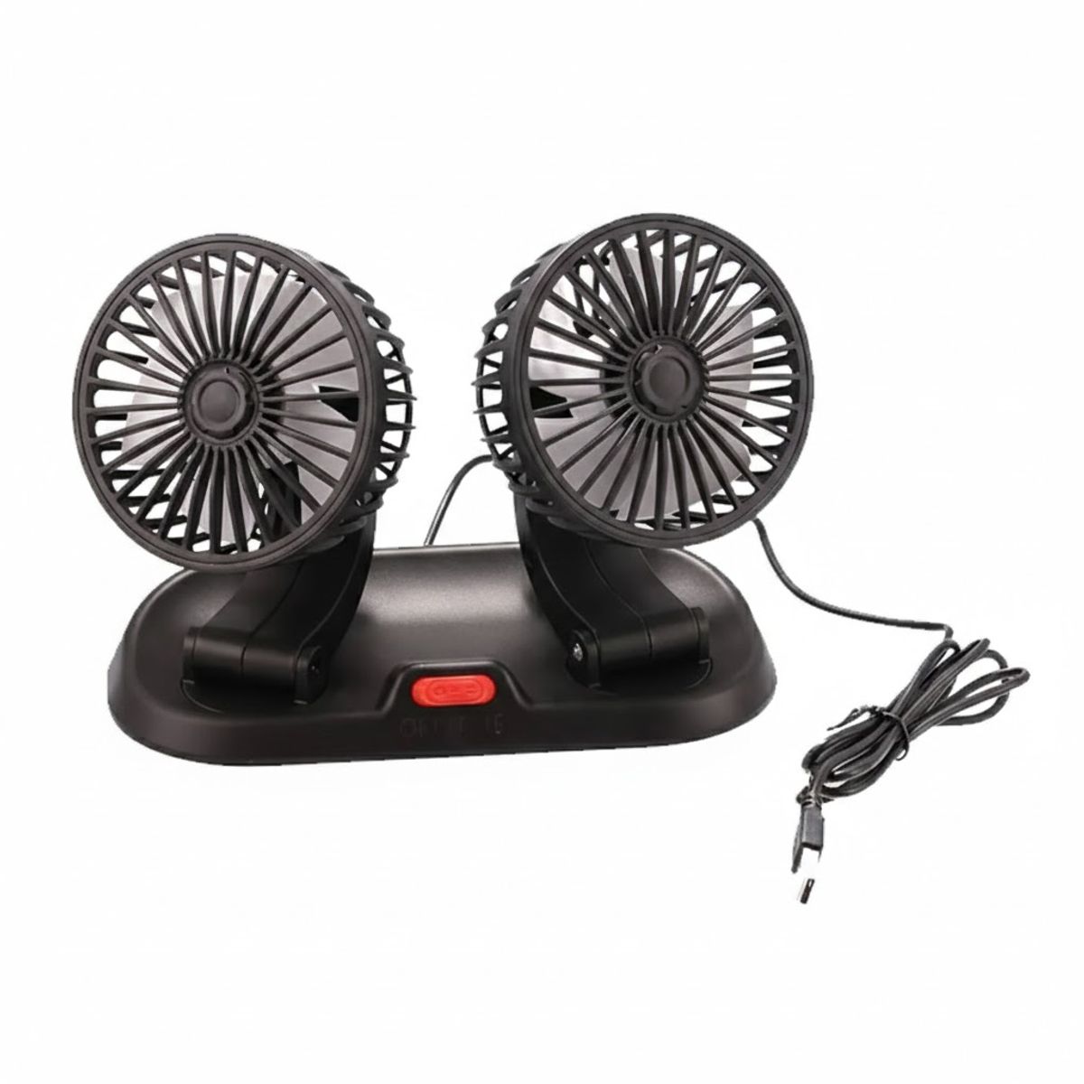 GENERICO - Ventilador Doble Auto 360o Usb 12v