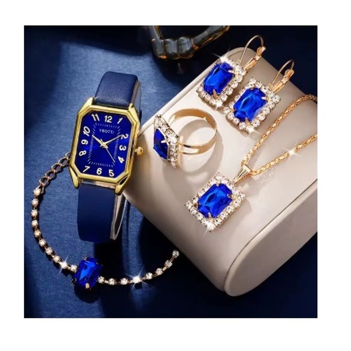 GENERICO - Set reloj y accesorios para mujer el reloj viene en la caja los accesorios vienen en la bolsa