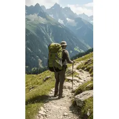 GENERICO - Mochila Trekking Jinshiweiqi 80+5L Verde