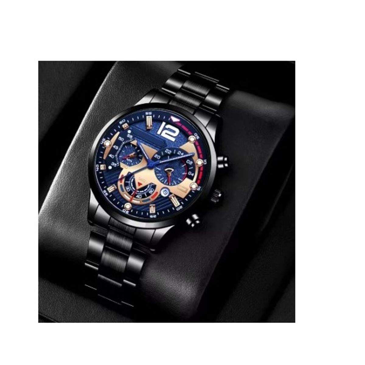 GENERICO - Set reloj y accesorios para hombre el reloj viene en la caja los accesorios vienen en la bolsa