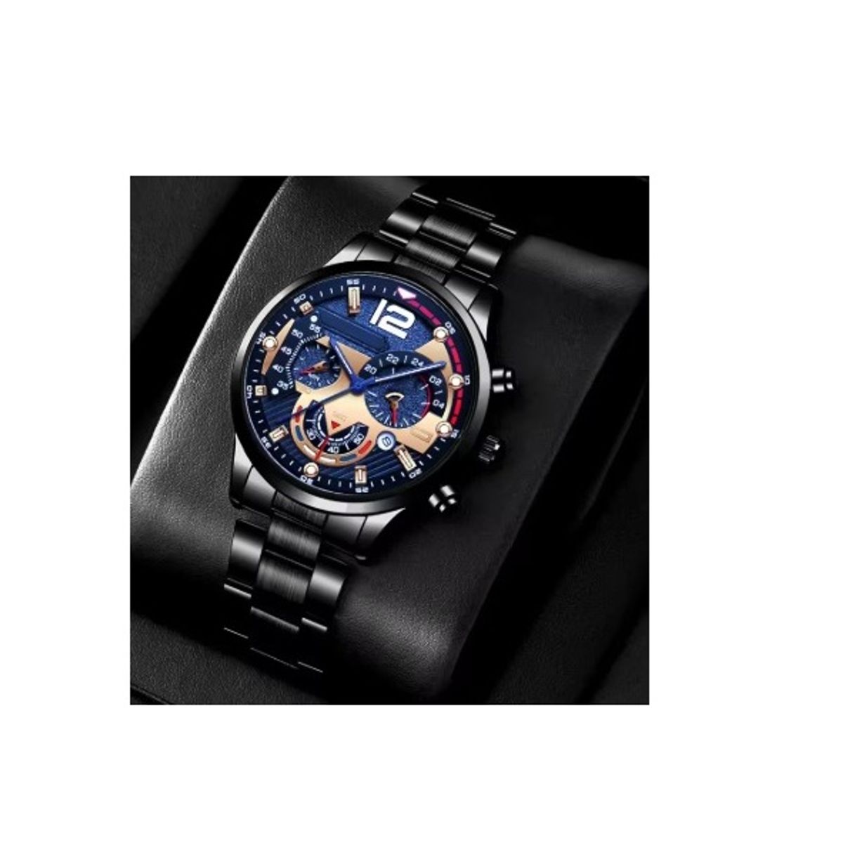 GENERICO - Set reloj y accesorios para hombre el reloj viene en la caja los accesorios vienen en la bolsa