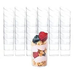 PASTELERIUSCL - 200 Vasos Shot Acrílicos Postres Vasos Plástico Vasos De Postres Pocillos De Postre Pocillo De 60ml