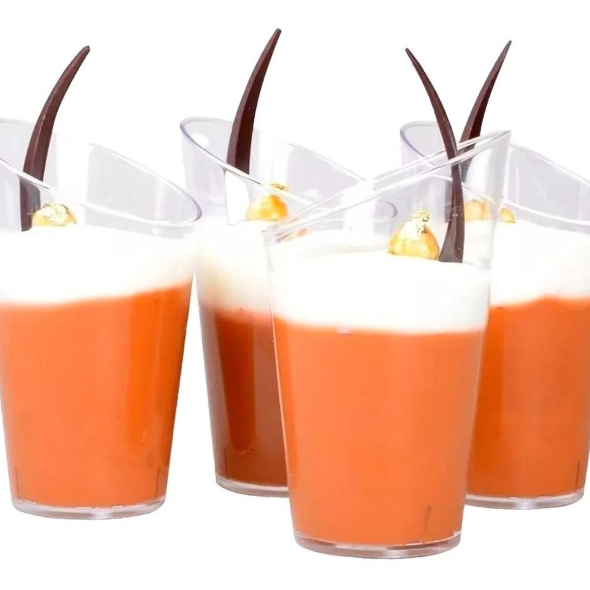 PASTELERIUSCL - 200 Vasos Shot Acrílicos Postres Vasos Plástico Vasos De Postres Pocillos De Postre Pocillo De 60ml