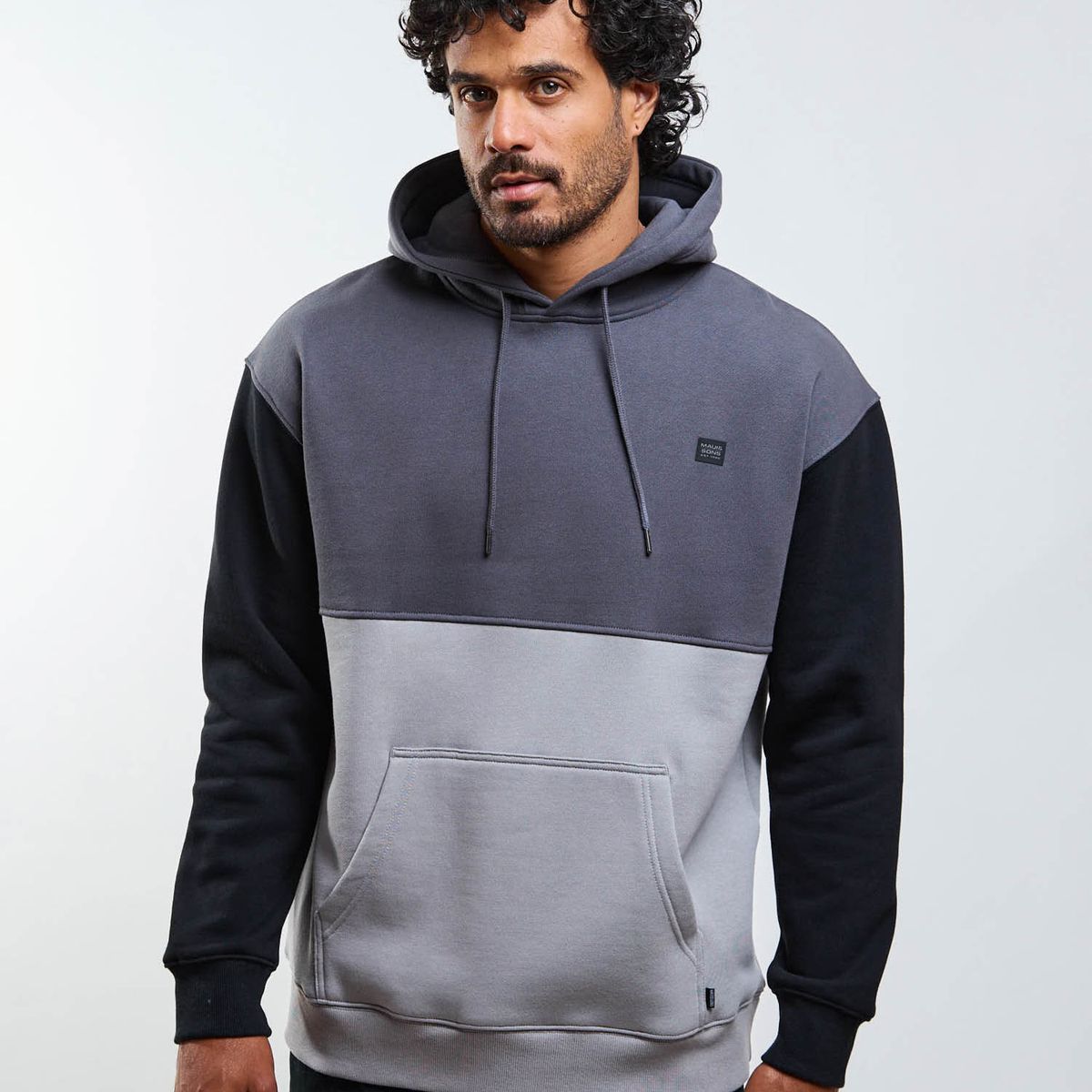 MAUI AND SONS - Poleron Canguro Driftx Gris Hombre Maui And Sons