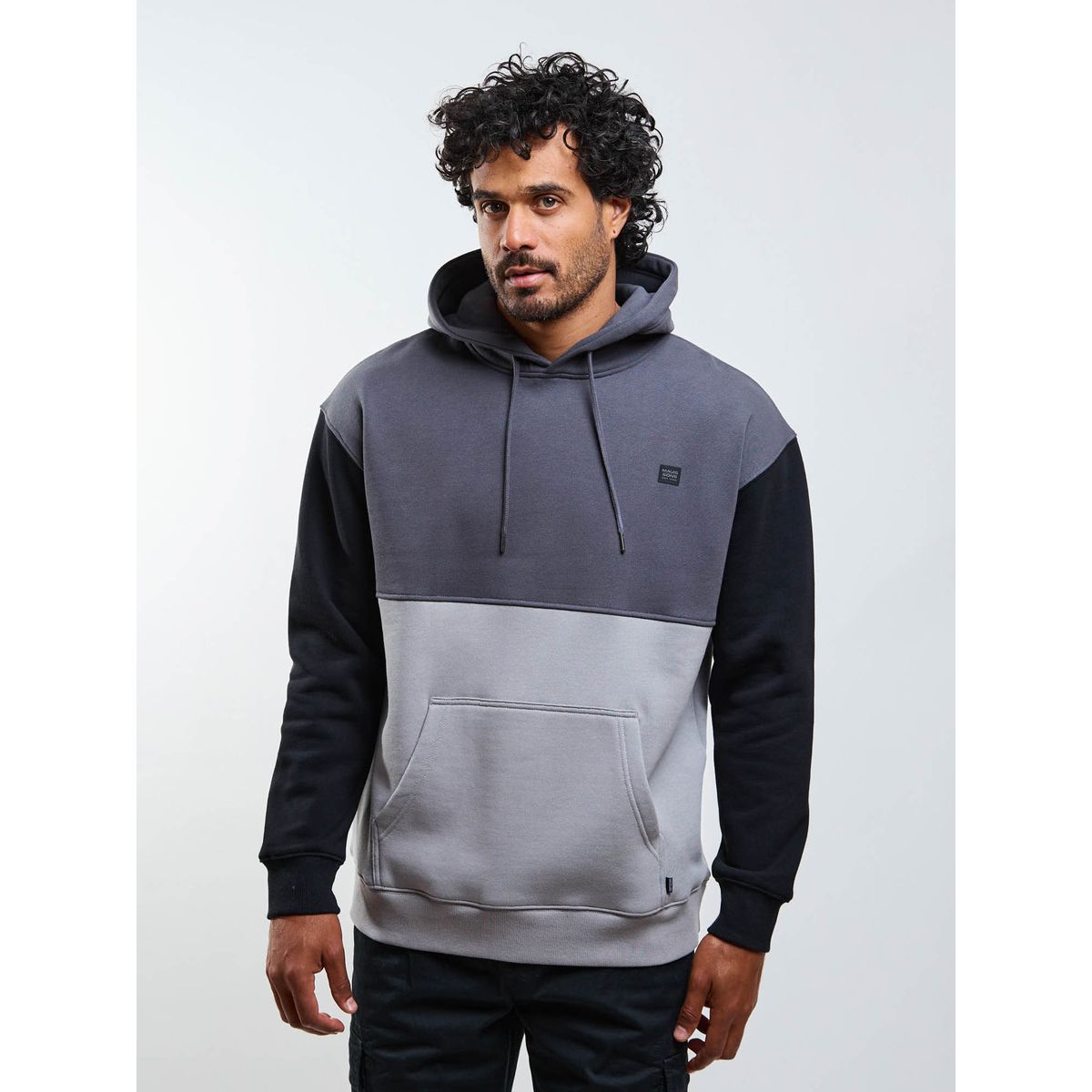 MAUI AND SONS - Poleron Canguro Driftx Gris Hombre Maui And Sons