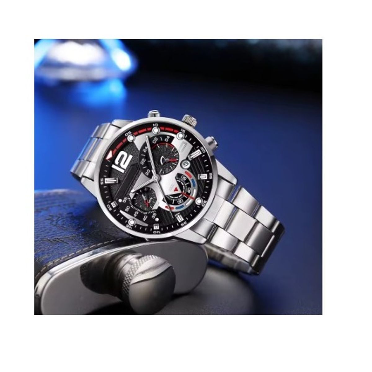 GENERICO - Set reloj y accesorios para hombre el reloj viene en la caja los accesorios vienen en la bolsa