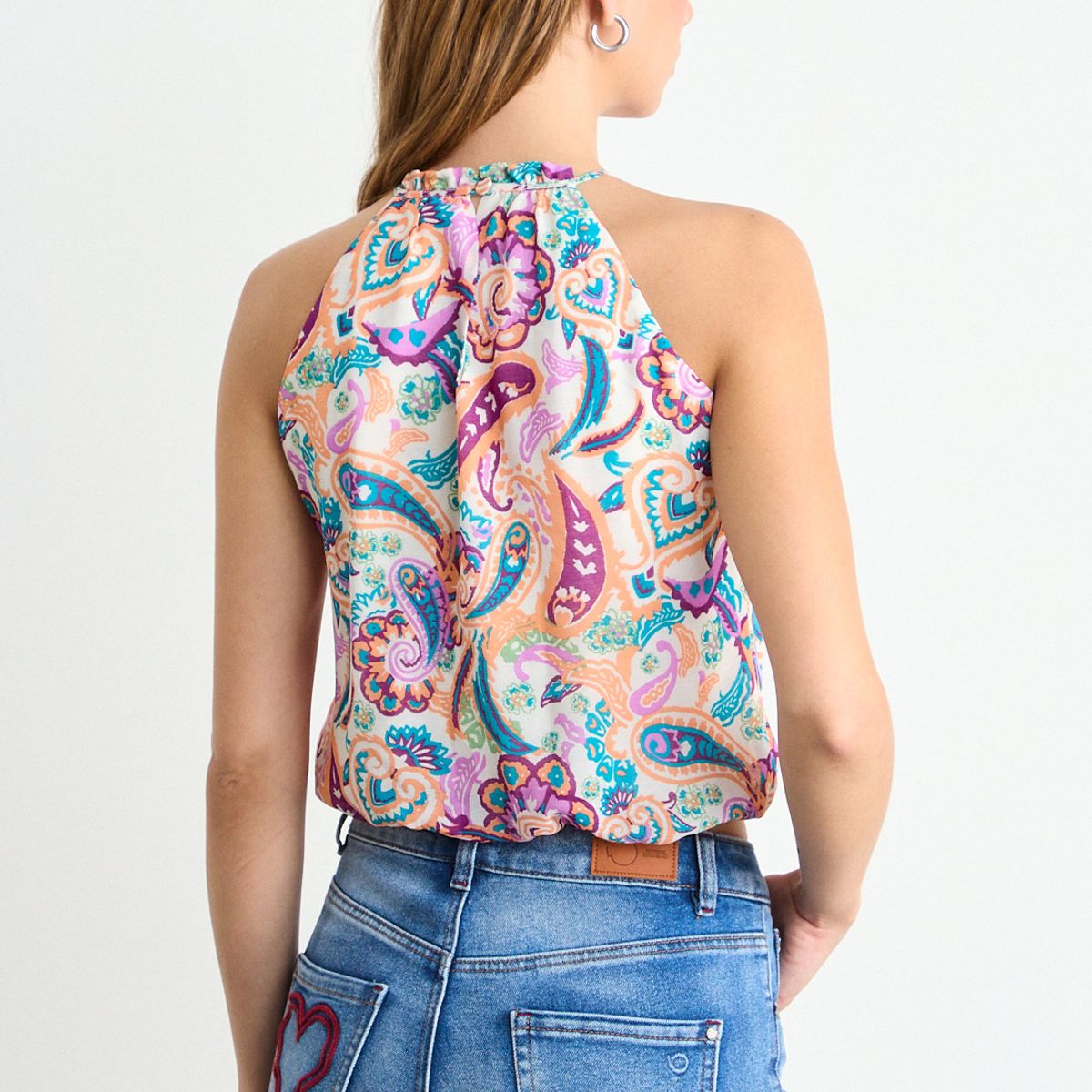 IO - Blusa Fantasia Mujer Estampada Io