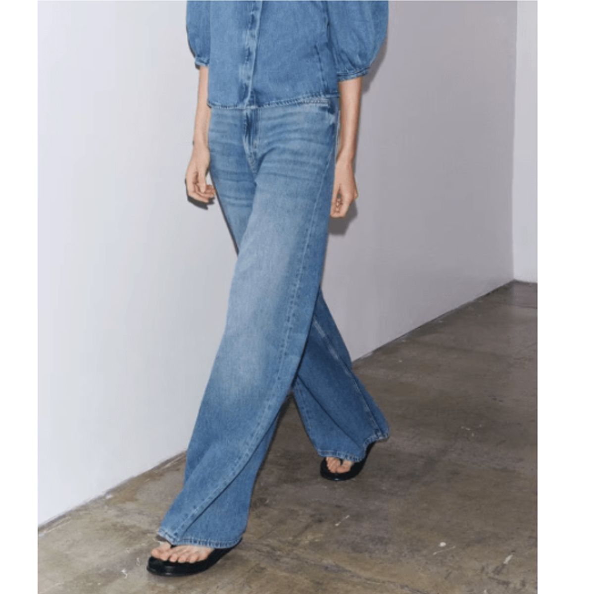 VELVET - Jeans Wide leg Vélisse Azul Marino